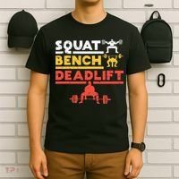 Powerlifting Squat Bench Deadlift Weightlifting T-Shirt thumb 6