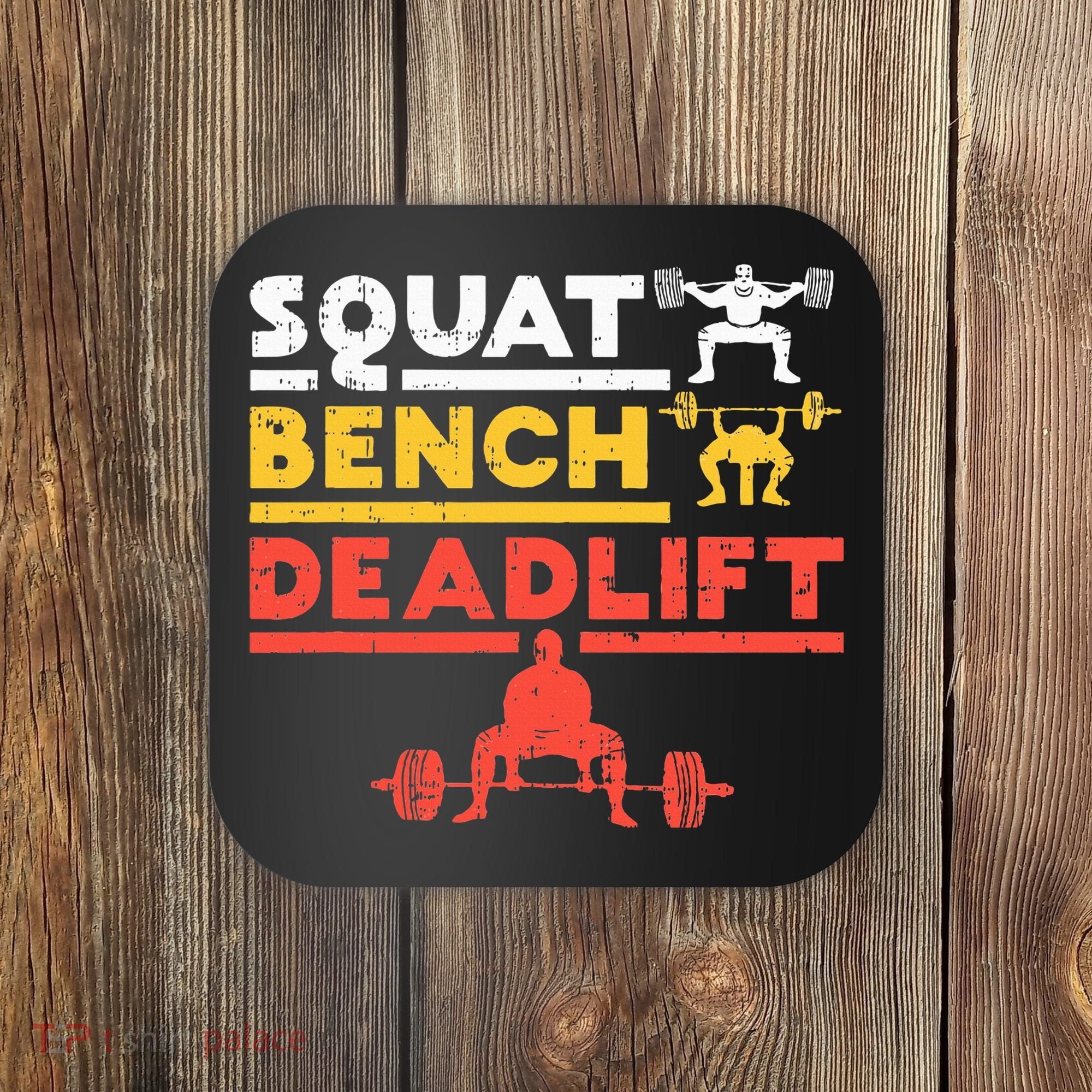 Powerlifting Squat Bench Deadlift Weightlifting Coaster