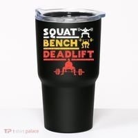 Powerlifting Squat Bench Deadlift Weightlifting Tumbler thumb 0