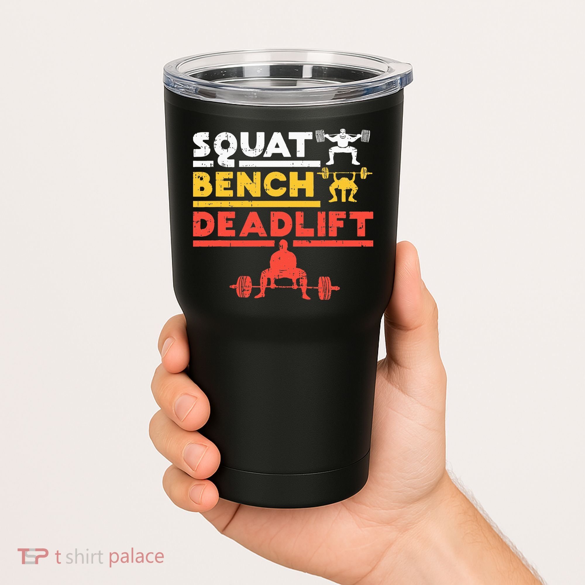 Powerlifting Squat Bench Deadlift Weightlifting Tumbler