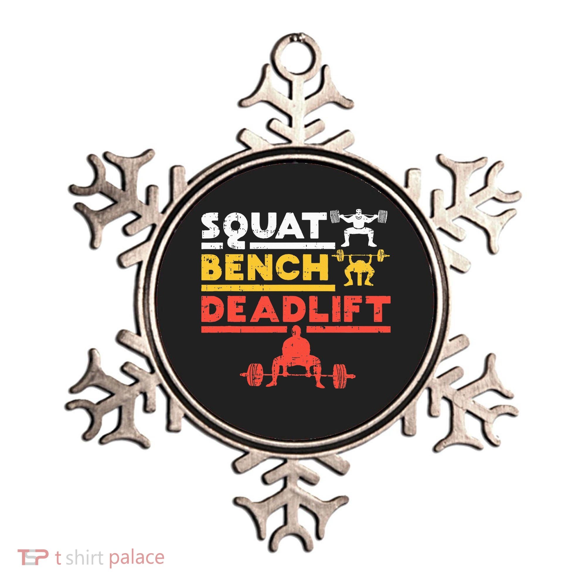 Powerlifting Squat Bench Deadlift Weightlifting Ornament