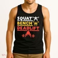 Powerlifting Squat Bench Deadlift Weightlifting Tank Top thumb 3
