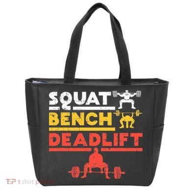 Powerlifting Squat Bench Deadlift Weightlifting Tote Bag