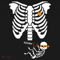Pregnant Skeleton Baby Costume Halloween Maternity Ninja Ladies Ornament thumb 1