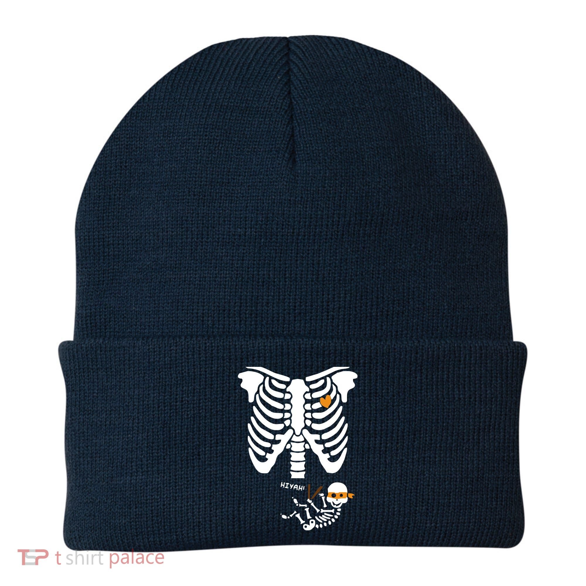 Pregnant Skeleton Baby Costume Halloween Maternity Ninja Ladies Beanie