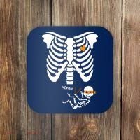 Pregnant Skeleton Baby Costume Halloween Maternity Ninja Ladies Coaster thumb 0