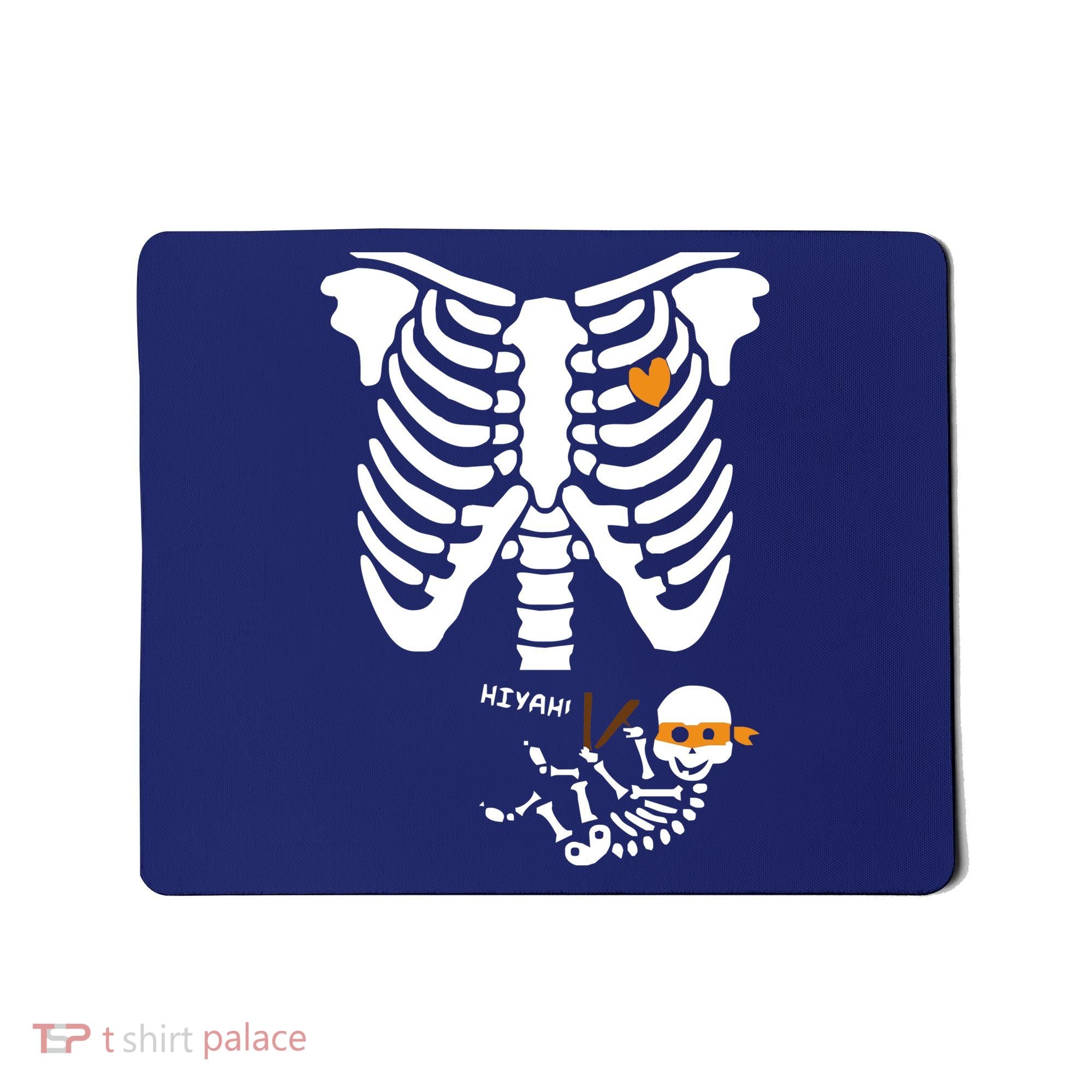 Pregnant Skeleton Baby Costume Halloween Maternity Ninja Ladies Mousepad
