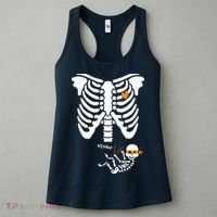 Pregnant Skeleton Baby Costume Halloween Maternity Ninja Ladies Women's Tank Top thumb 3