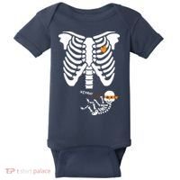 Pregnant Skeleton Baby Costume Halloween Maternity Ninja Ladies Baby Bodysuit thumb 0