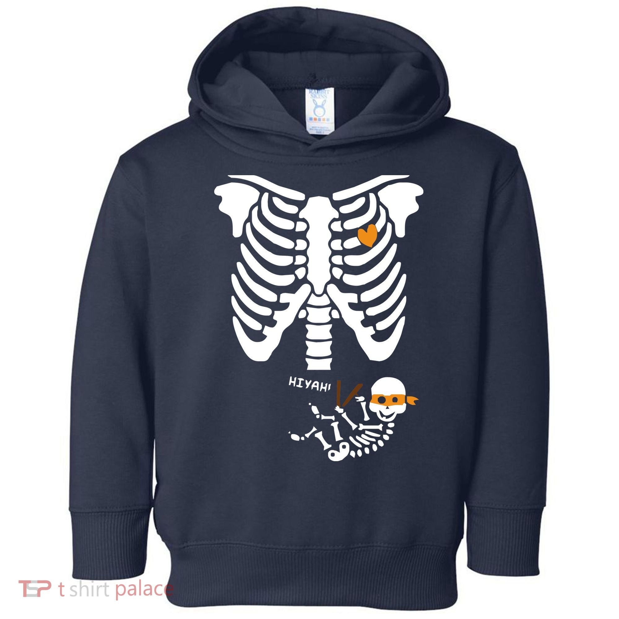 Pregnant Skeleton Baby Costume Halloween Maternity Ninja Ladies Toddler Hoodie