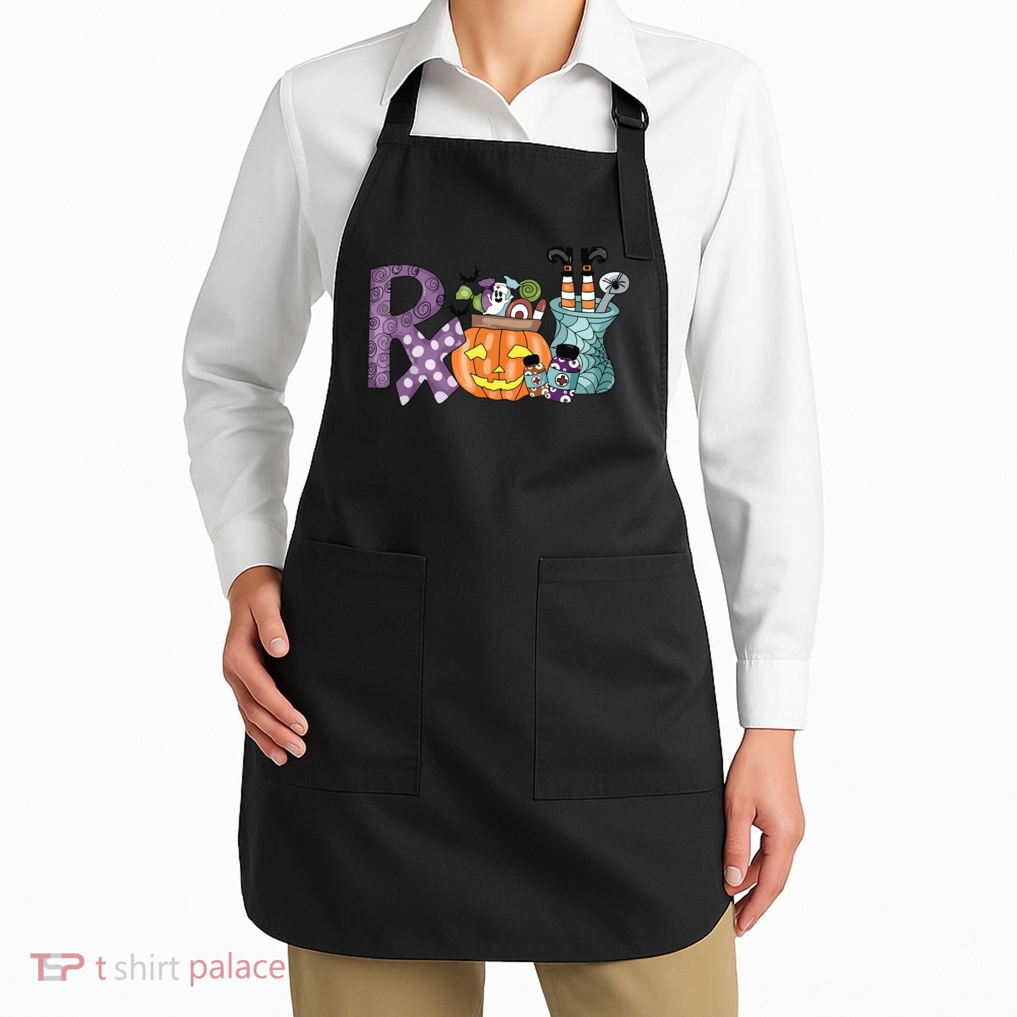 Pharmacy Squad Boo Crew Pharmacist Pharmacy Tech Halloween Apron