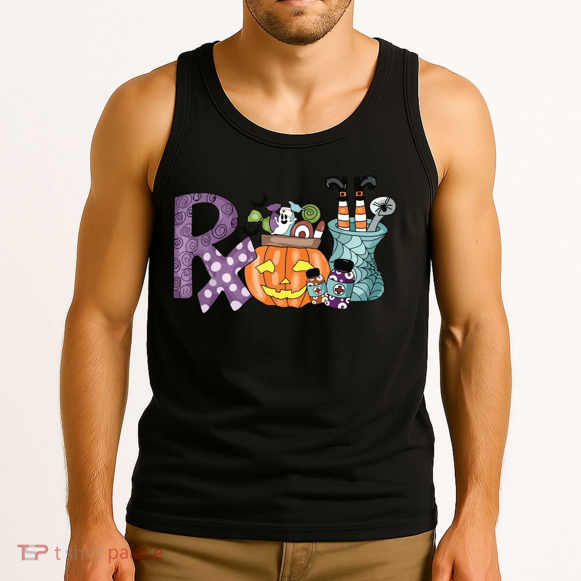 Pharmacy Squad Boo Crew Pharmacist Pharmacy Tech Halloween Tank Top