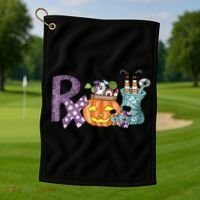 Pharmacy Squad Boo Crew Pharmacist Pharmacy Tech Halloween Golf Towel thumb 1