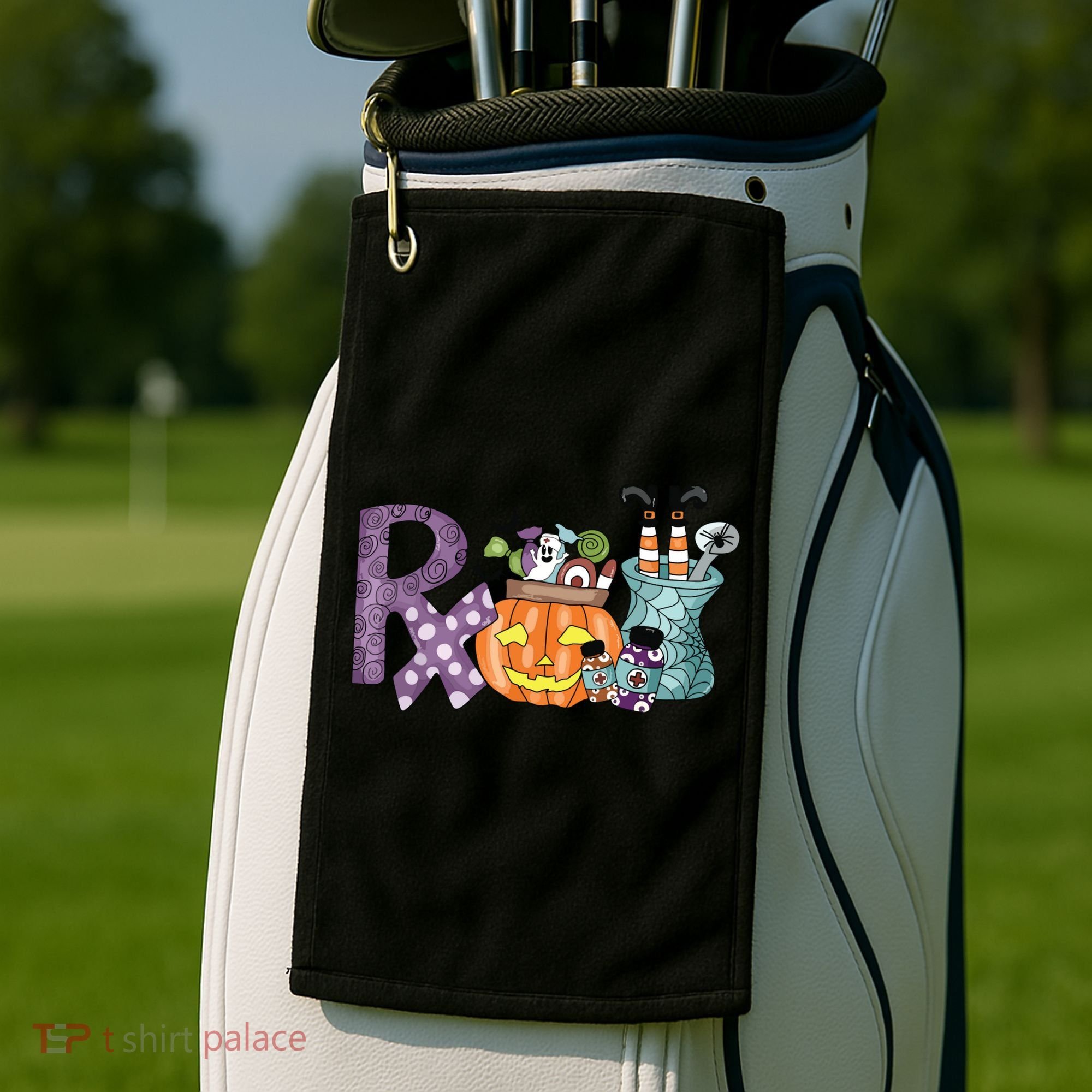 Pharmacy Squad Boo Crew Pharmacist Pharmacy Tech Halloween Golf Towel