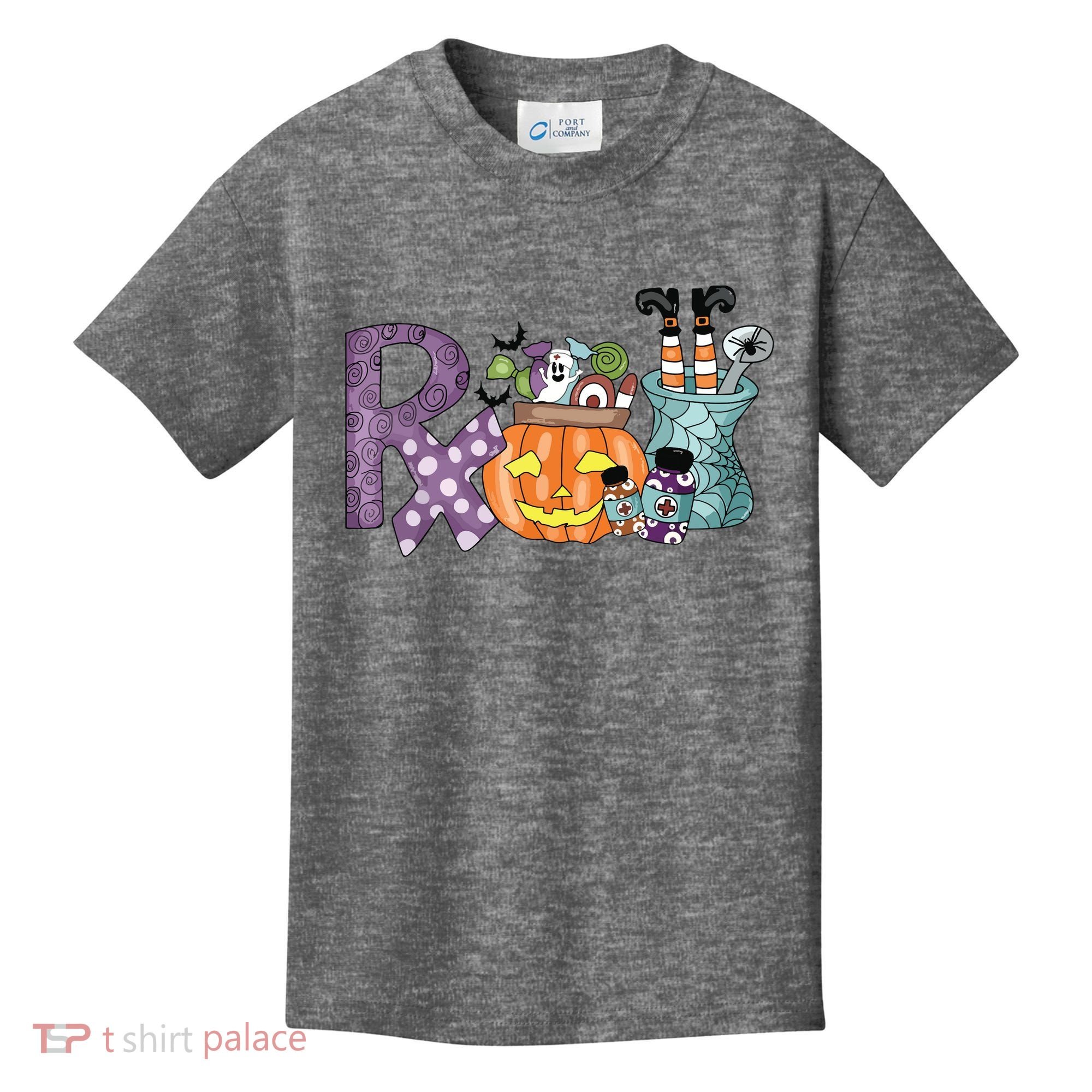 Pharmacy Squad Boo Crew Pharmacist Pharmacy Tech Halloween Kids T-Shirt