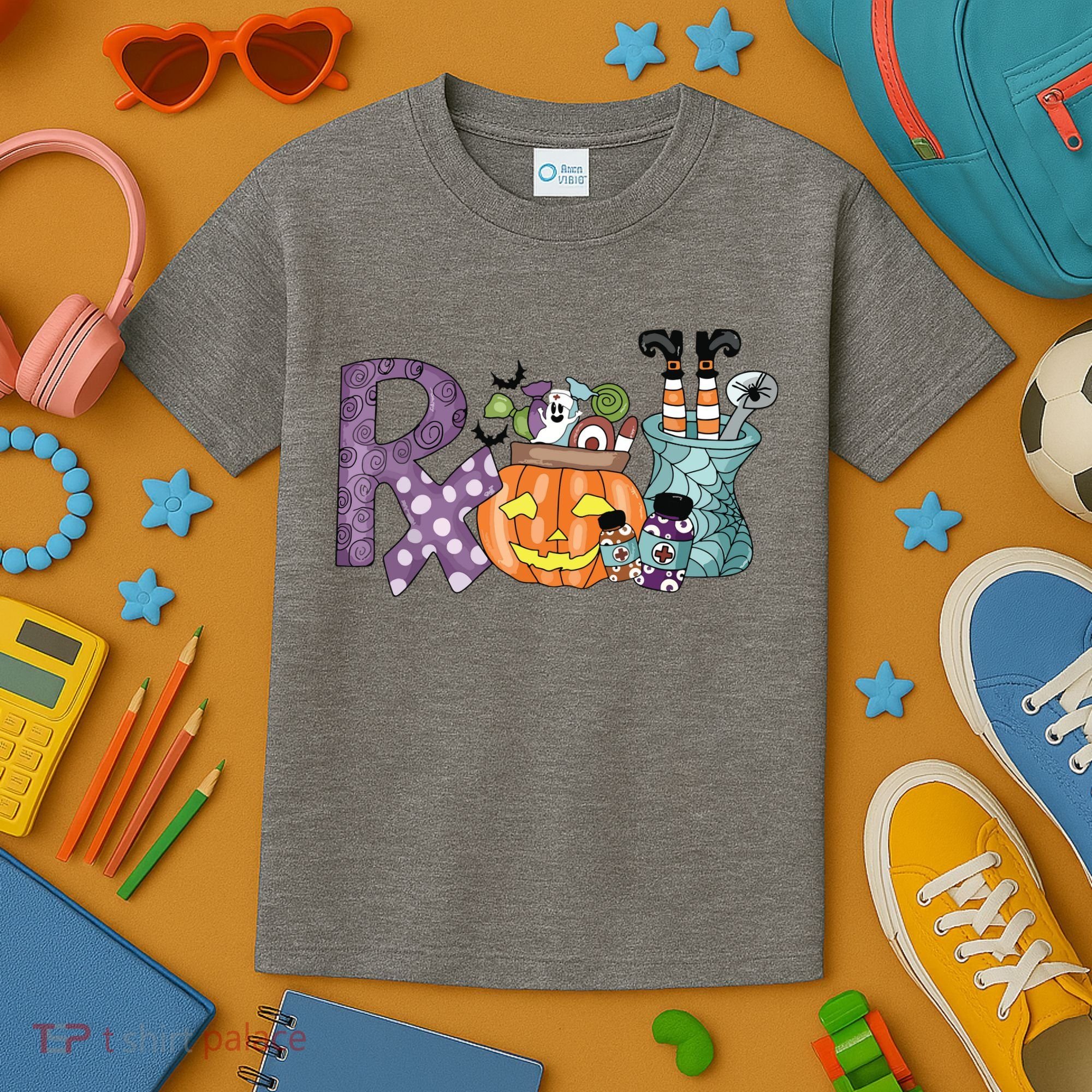 Pharmacy Squad Boo Crew Pharmacist Pharmacy Tech Halloween Kids T-Shirt