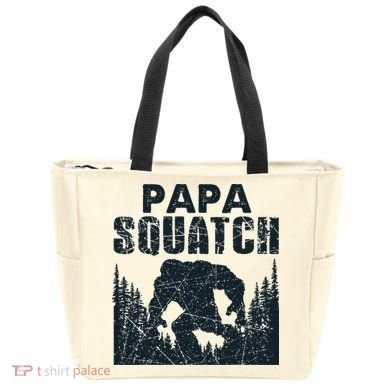 Papa Squatch Bigfoot Dad Father's Day Tote Bag