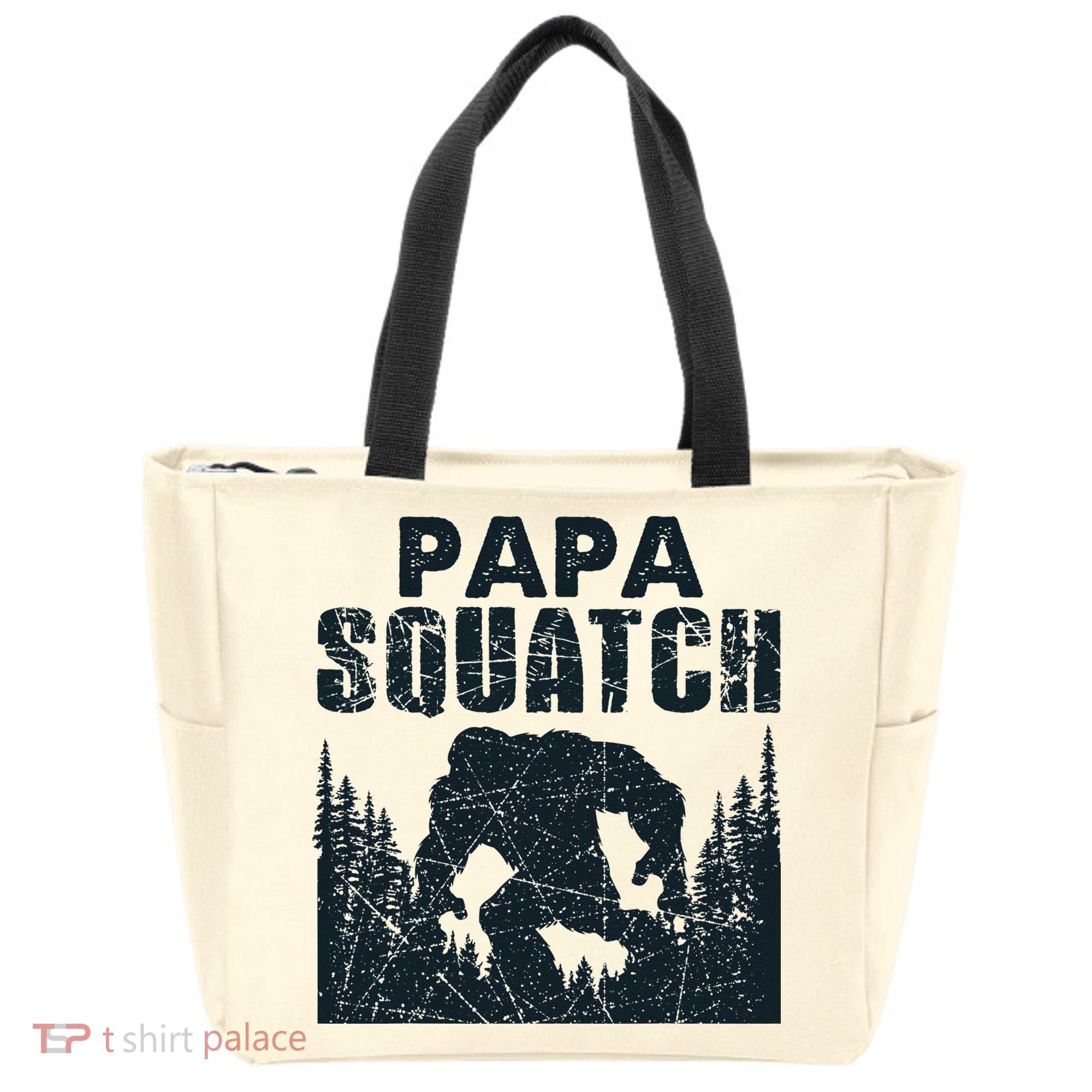 Papa Squatch Bigfoot Dad Father's Day Tote Bag