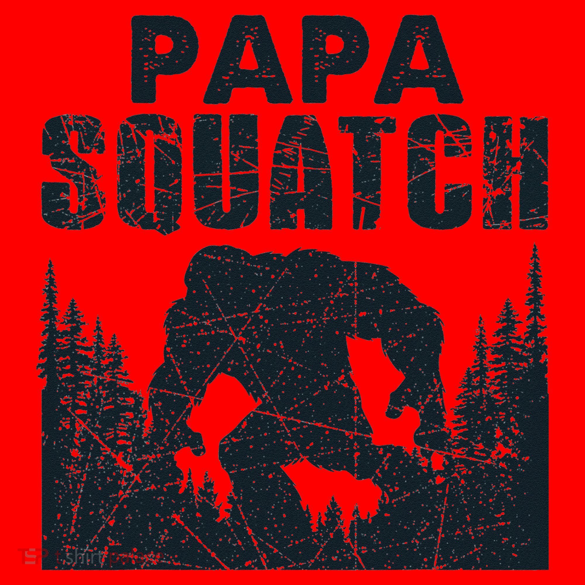Papa Squatch Bigfoot Dad Father's Day Santa Hat