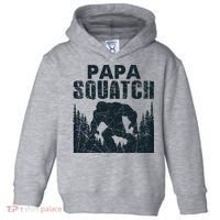 Papa Squatch Bigfoot Dad Father's Day Toddler Hoodie thumb 0
