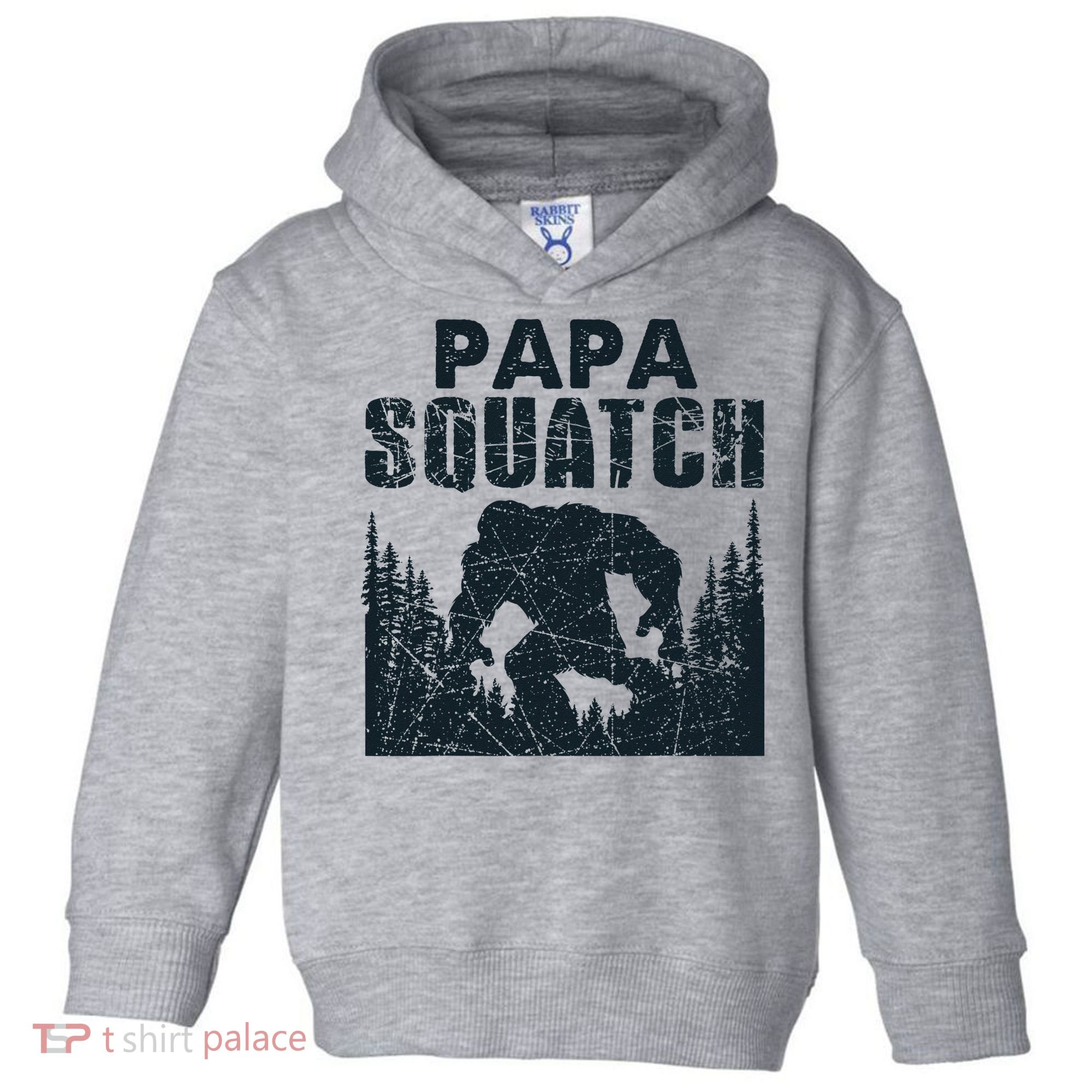 Papa Squatch Bigfoot Dad Father's Day Toddler Hoodie
