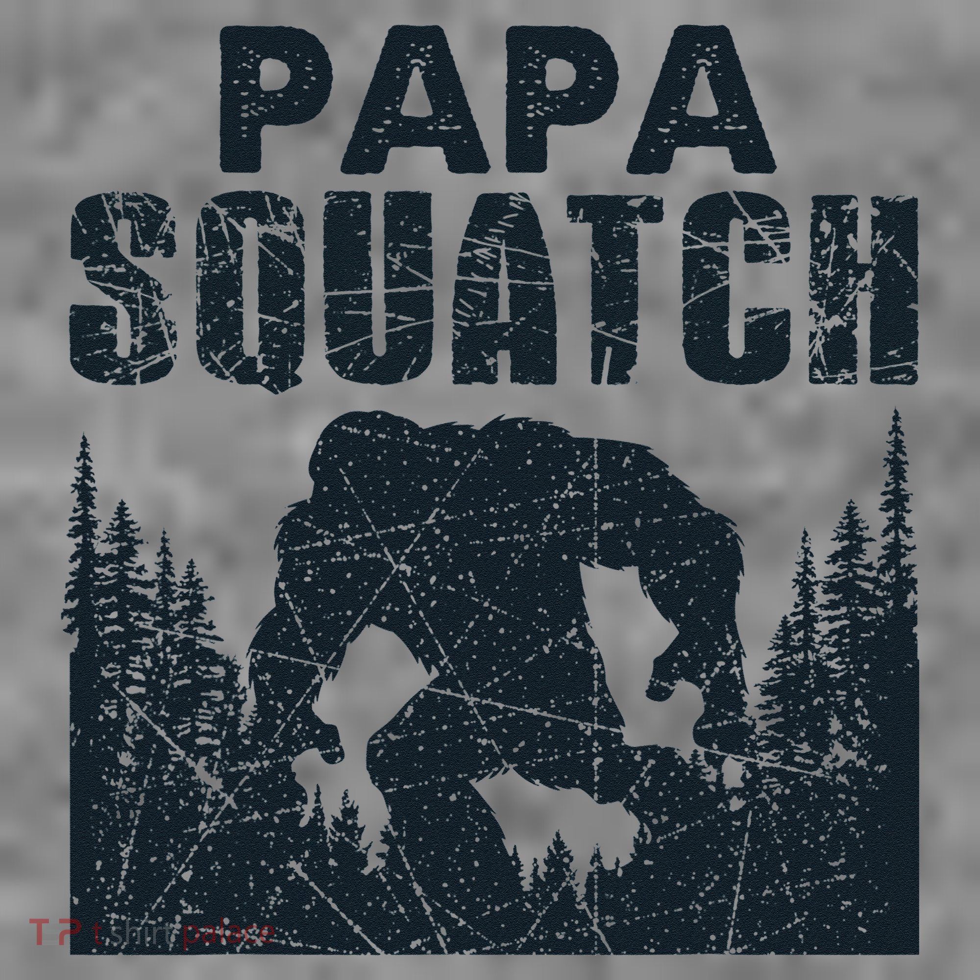 Papa Squatch Bigfoot Dad Father's Day Toddler Hoodie