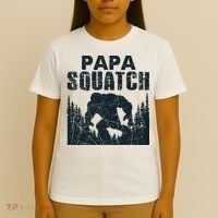 Papa Squatch Bigfoot Dad Father's Day T-Shirt thumb 4