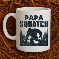 Papa Squatch Bigfoot Dad Father's Day Coffee Mug thumb 2