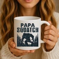 Papa Squatch Bigfoot Dad Father's Day Coffee Mug thumb 3