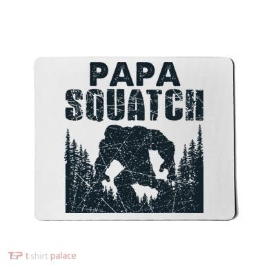 Papa Squatch Bigfoot Dad Father's Day Mousepad
