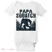 Papa Squatch Bigfoot Dad Father's Day Baby Bodysuit thumb 0