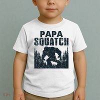 Papa Squatch Bigfoot Dad Father's Day Toddler T-Shirt thumb 2
