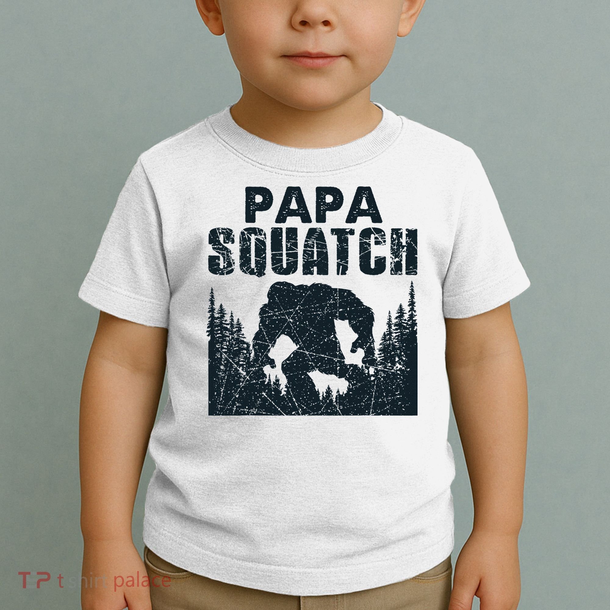 Papa Squatch Bigfoot Dad Father's Day Toddler T-Shirt