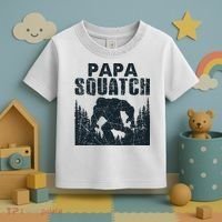 Papa Squatch Bigfoot Dad Father's Day Toddler T-Shirt thumb 3