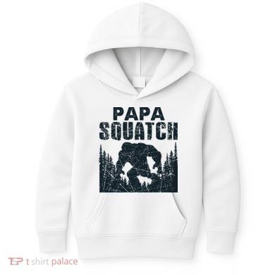 Papa Squatch Bigfoot Dad Father's Day Kids Hoodie