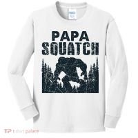 Papa Squatch Bigfoot Dad Father's Day Kids Long Sleeve Shirt thumb 0