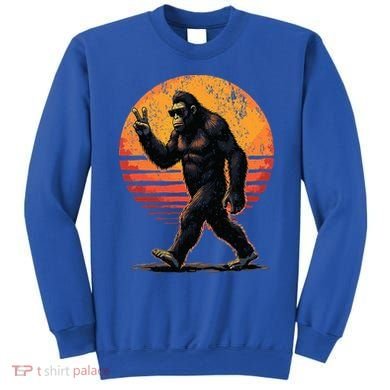 Peace Sign Bigfoot Sasquatch Sunset Graphic Big Foot Sweatshirt