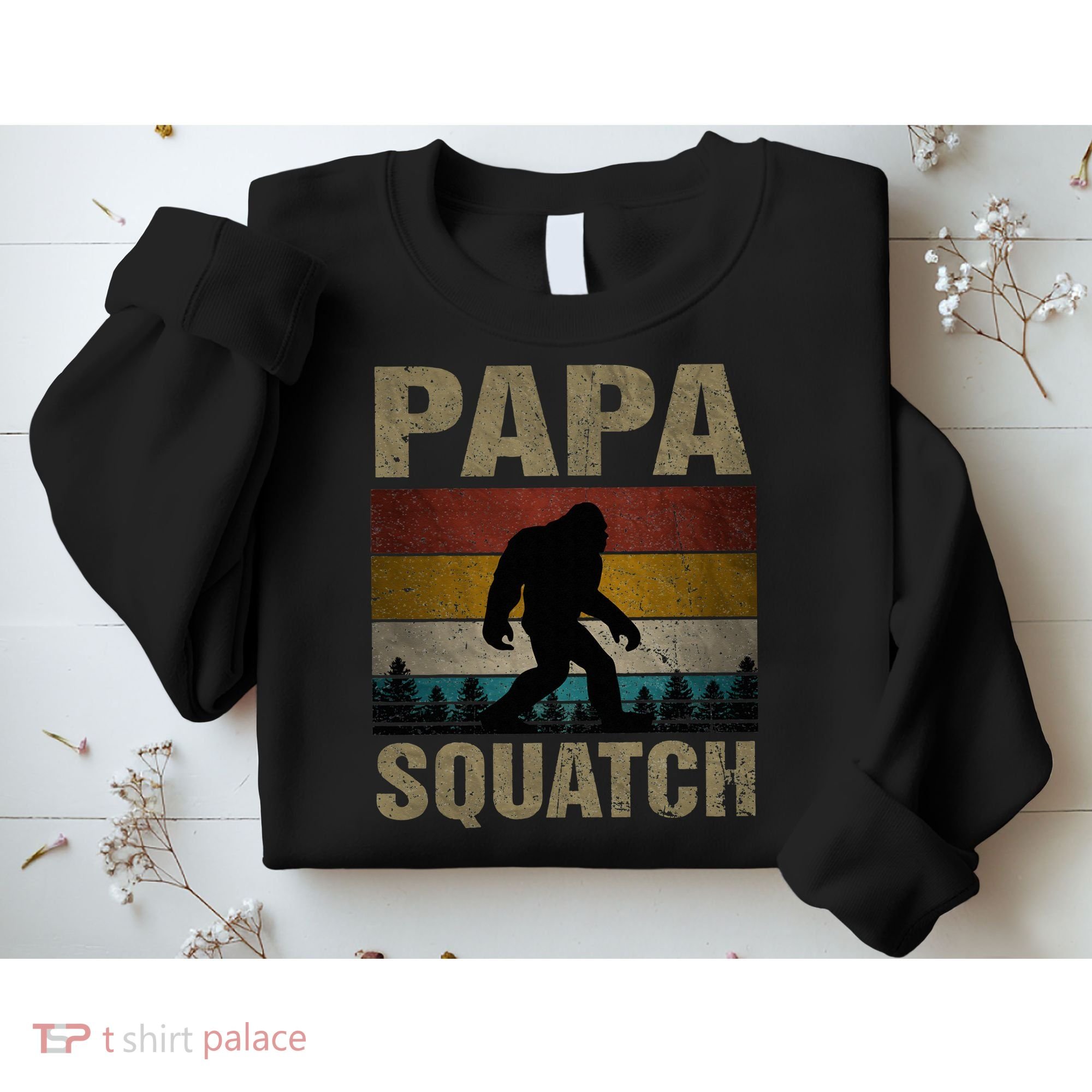 Papa Squatch Bigfoot Papa Sasquatch Yeti Family Sweatshirt