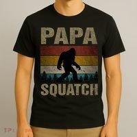 Papa Squatch Bigfoot Papa Sasquatch Yeti Family T-Shirt thumb 3