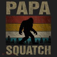 Papa Squatch Bigfoot Papa Sasquatch Yeti Family Beanie thumb 2