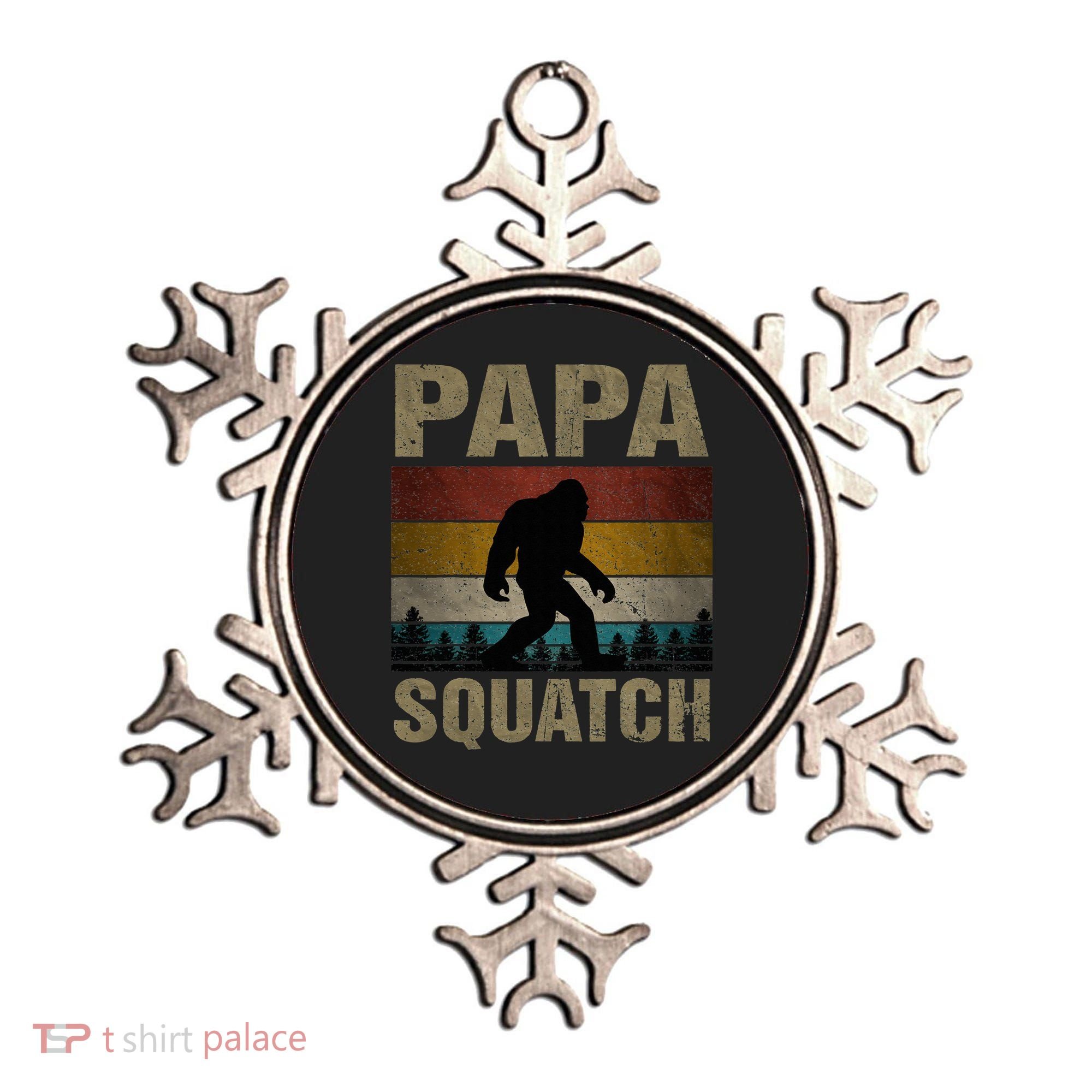 Papa Squatch Bigfoot Papa Sasquatch Yeti Family Ornament