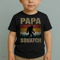 Papa Squatch Bigfoot Papa Sasquatch Yeti Family Toddler T-Shirt thumb 2