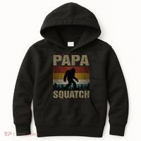 Papa Squatch Bigfoot Papa Sasquatch Yeti Family Kids Hoodie thumb 0