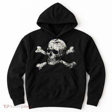Pirate Skull Banner - Jolly Roger Symbol Hoodie