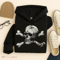 Pirate Skull Banner - Jolly Roger Symbol Hoodie thumb 4