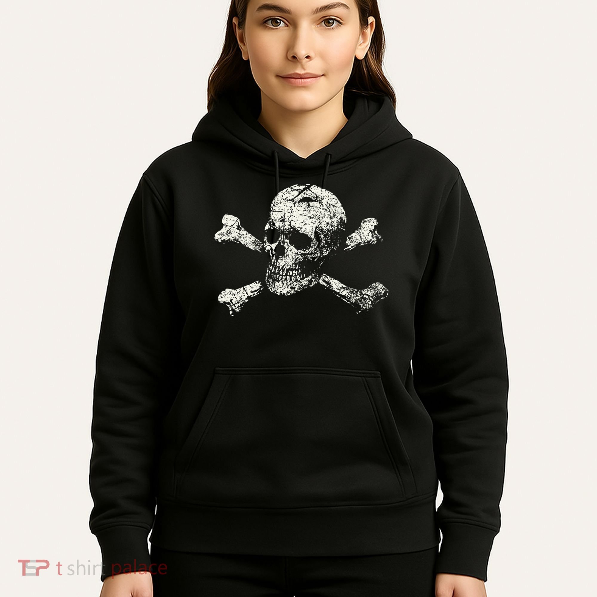 Pirate Skull Banner - Jolly Roger Symbol Hoodie