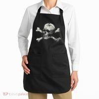 Pirate Skull Banner - Jolly Roger Symbol Apron thumb 2