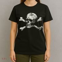 Pirate Skull Banner - Jolly Roger Symbol T-Shirt thumb 4