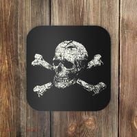 Pirate Skull Banner - Jolly Roger Symbol Coaster thumb 0