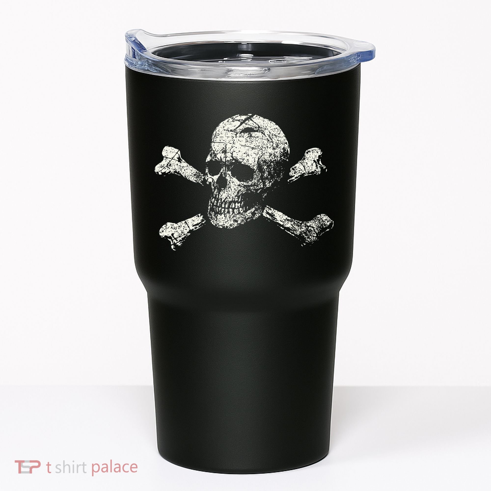 Pirate Skull Banner - Jolly Roger Symbol Tumbler